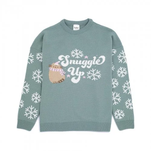 Pusheen Womens/Ladies The Cat Pusheen Knitted Jumper Fleece Sweater Nylon Polyester