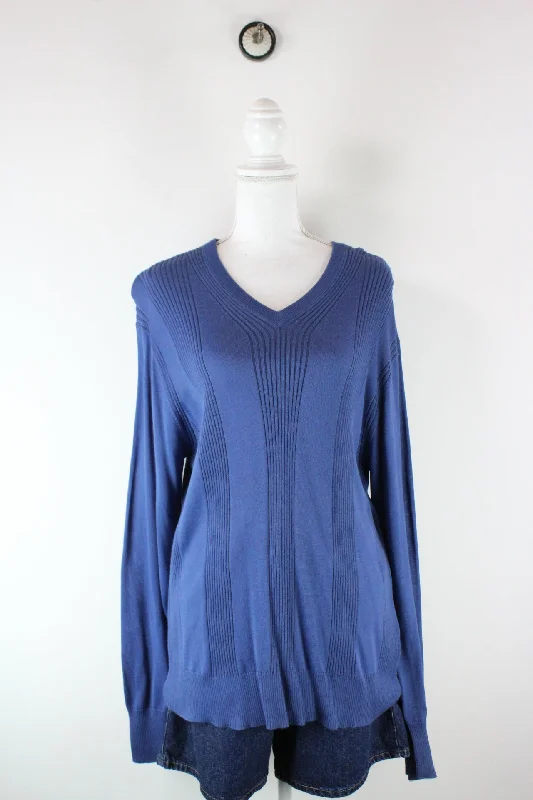 Vintage DKNY Pullover (L) Thick Cable Knit