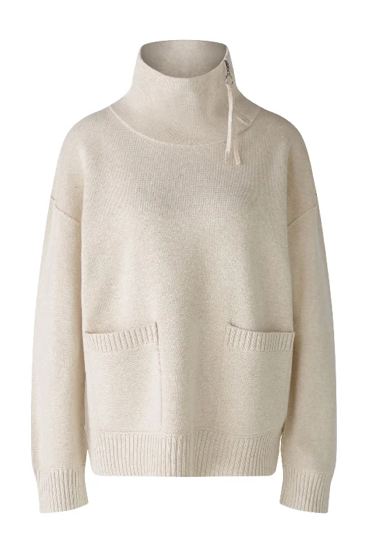 OUI CREAM JUMPER Oversized Loose Flowy