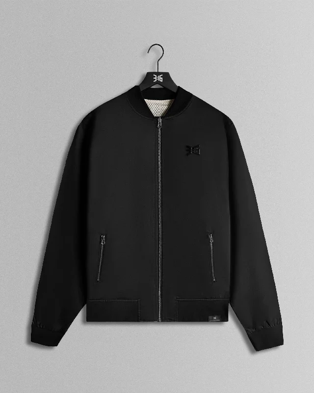 Lord's Prayer - Reversible Bomber Jacket Welt Pockets Slit Pockets Flap Pockets