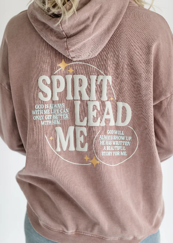 Spirit Lead Me Lightweight Hoodie Sweatshirt - FINAL SALE Hoodie with Ribbed Hem Stretchable Secure