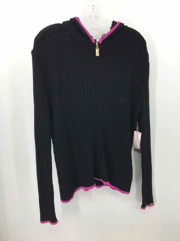 Pre-Owned St John Sport Black Size XL Sweater Terry Terry Cloth Terry Knit