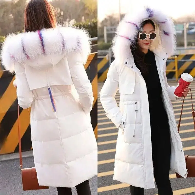 Fashionable High Quality hooded down coat ladies Parker Jacket Large Collar Trim Winter Top Warm Fur Lined Coats S31747 Trench Coat Raincoat Waterproof Jacket Fashionable High Quality hooded down coat ladies Parker Jacket Large Collar Trim Winter Top Warm Fur Lined Coats S31747 Trench Coat Raincoat Waterproof Jacket