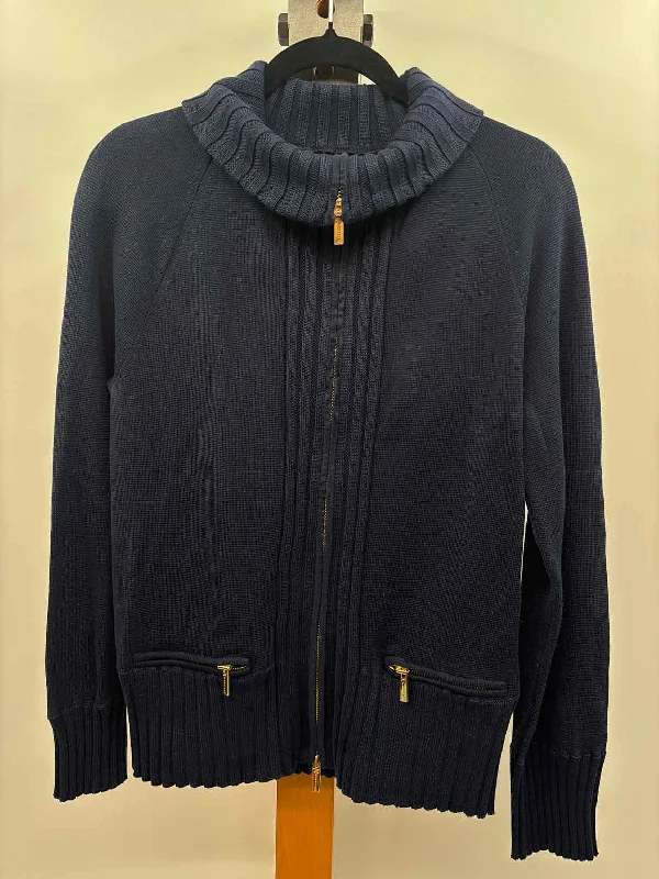 Jones New York Women's Size XL Navy Solid Jacket A-Line Jacket Boat Neck Shawl Collar Jones New York Women's Size XL Navy Solid Jacket A-Line Jacket Boat Neck Shawl Collar