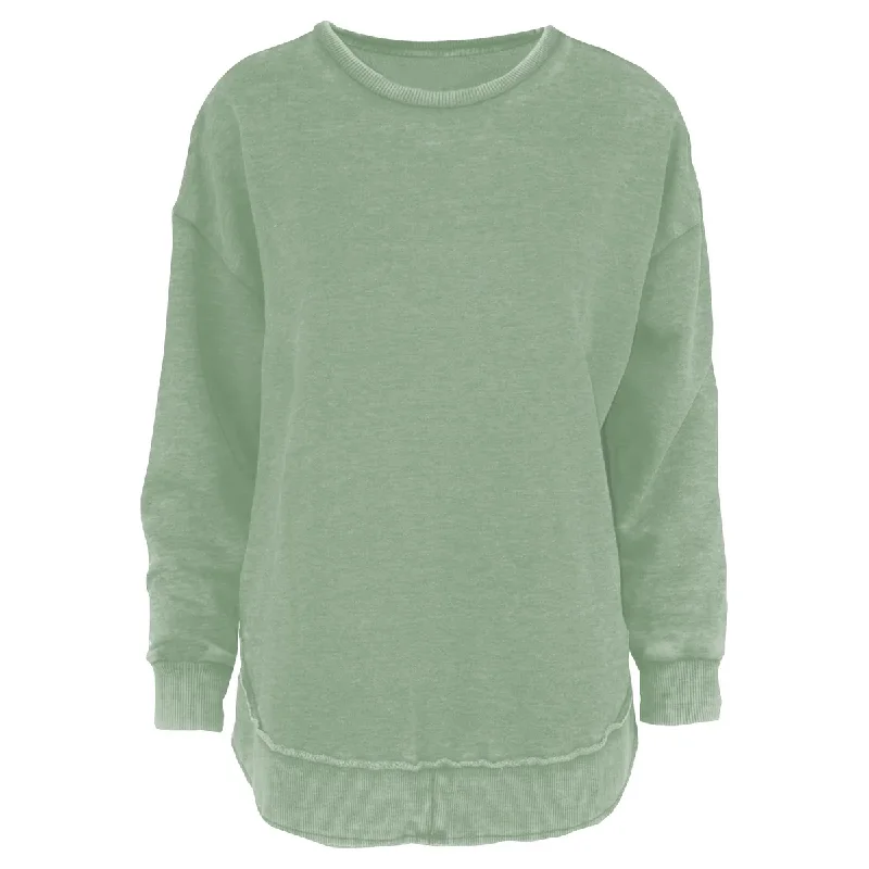 Royce Ladies Fleece Sage Green Poncho Pullover RDG65W10SLD-SAG Ruffle Sleeve Feminine