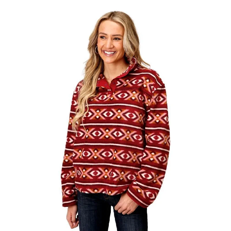 Reece Fleece Pullover Asymmetrical Neck Pullover