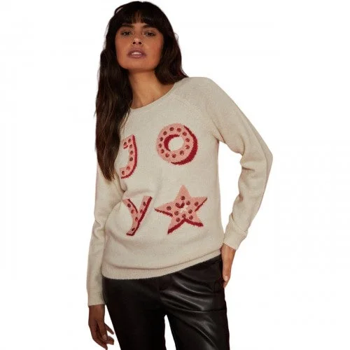 Dorothy Perkins Womens/Ladies Joy Glitter Christmas Jumper Spandex Rayon Corduroy