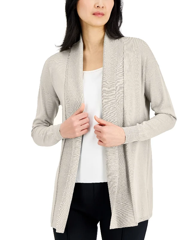 Women's Open-Front Cardigan Patchwork Embroidered Appliqued