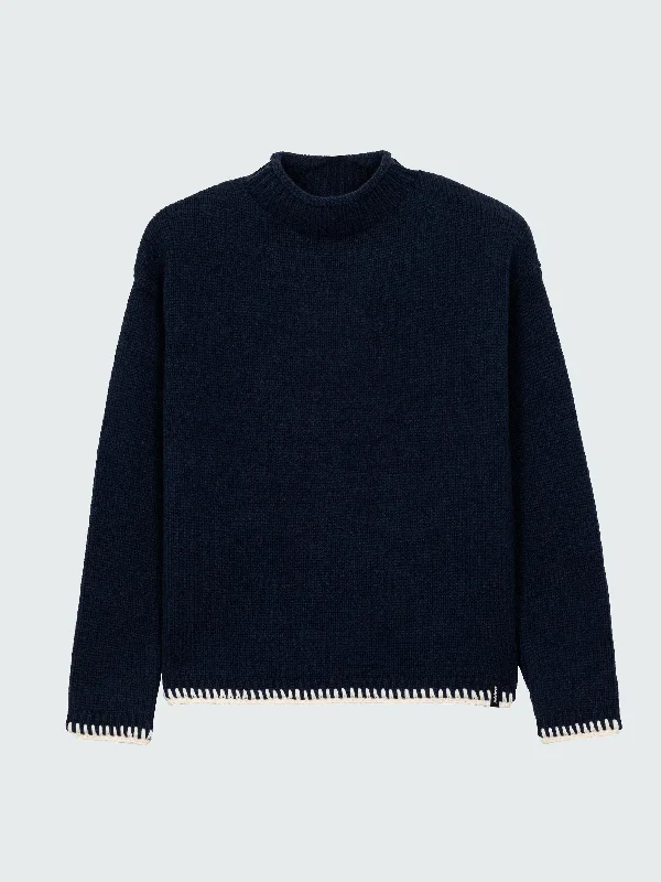 Women's Blanket Stitch Taran Jumper Print Jacquard Patchwork