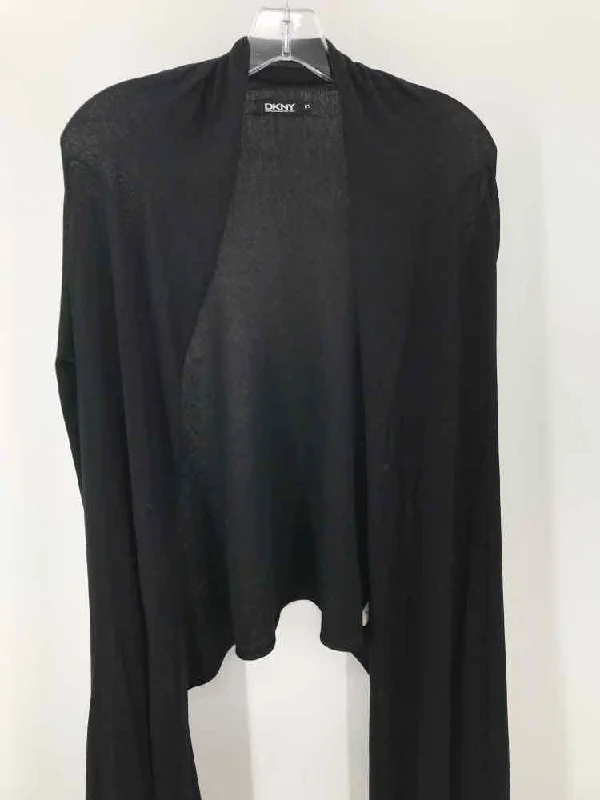 Pre-Owned DKNY Black Size Small Cardigan Sweater Oversized Loose Flowy