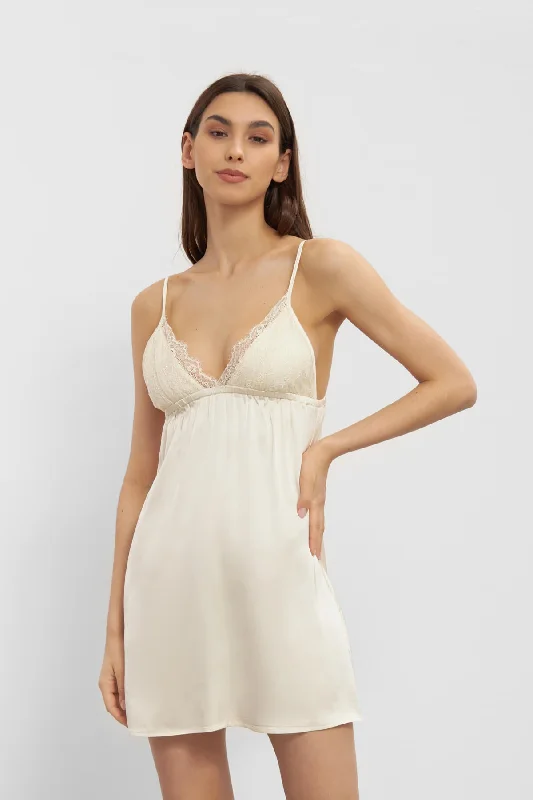 Ama Lace Dress - Nude