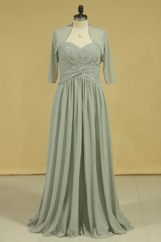 Plus Size Sweetheart A Line Mother Of The Bride Dresses With Ruffles Chiffon Floor Length Plus Size Sweetheart A Line Mother Of The Bride Dresses With Ruffles Chiffon Floor Length