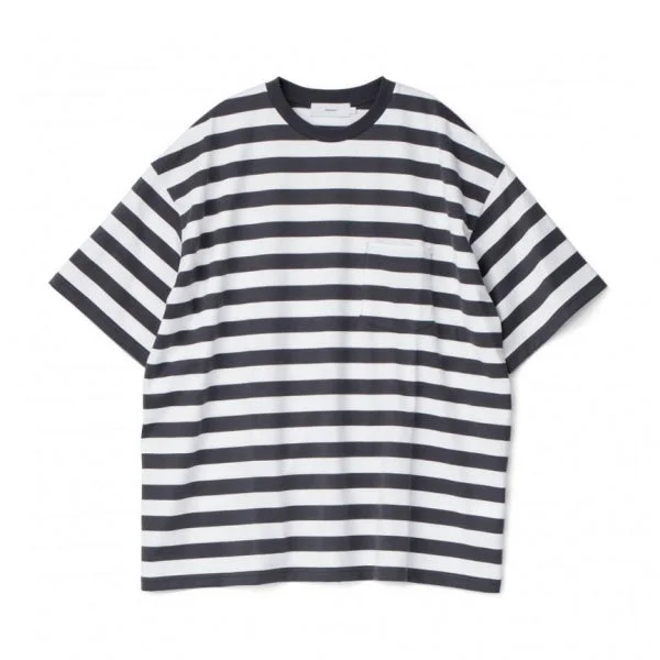 【Graphpaper/グラフペーパー】Border S/S Pocket Tee Machine Wash Dry Clean Hand Wash