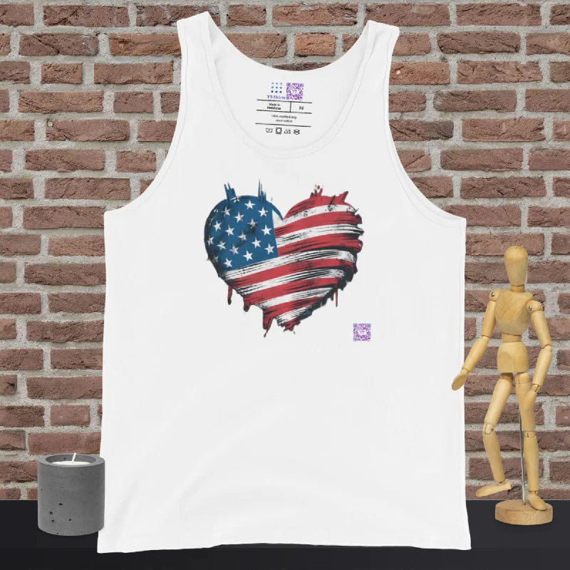 American Flag Heart T-Shirt, Distressed USA Flag Tee, Patriotic Shirt, 4th of July T-Shirt, Vintage American Flag Design Tank Top Fitted T-Shirt Seamless Stretchy American Flag Heart T-Shirt, Distressed USA Flag Tee, Patriotic Shirt, 4th of July T-Shirt, Vintage American Flag Design Tank Top Fitted T-Shirt Seamless Stretchy