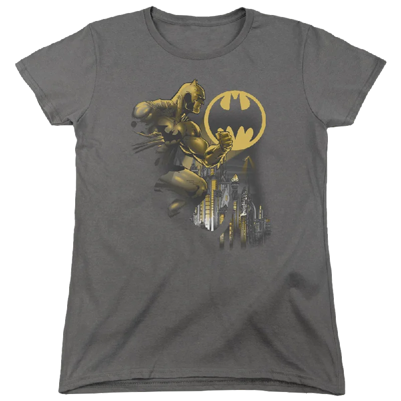 Batman Bat Signal - Women's T-Shirt Thin T-Shirt Open Front Quick Dry