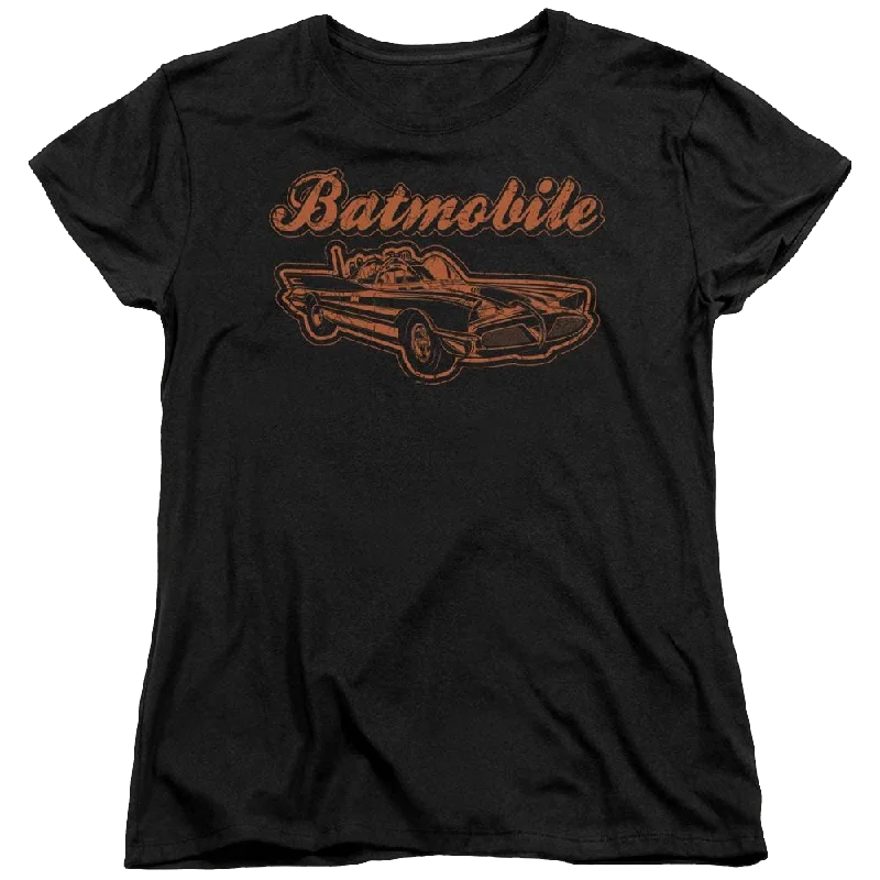 Batman Batmobile - Women's T-Shirt Graphic T-Shirt Round Neck Polyester