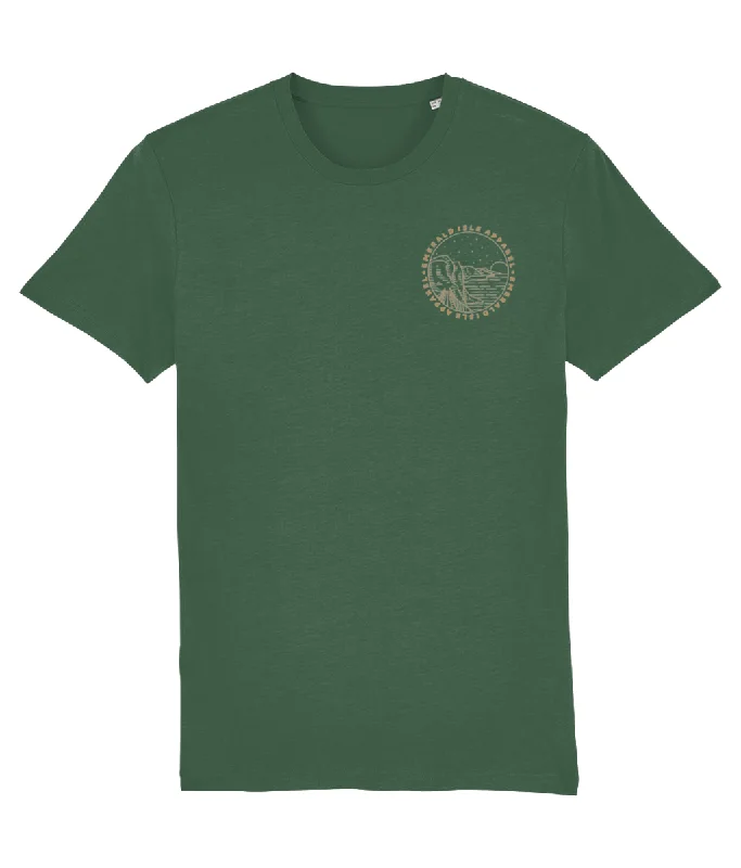 Green Emerald Isle Apparel Logo Unisex T-Shirt Zippered Front Buttoned Front Snap Front Green Emerald Isle Apparel Logo Unisex T-Shirt Zippered Front Buttoned Front Snap Front