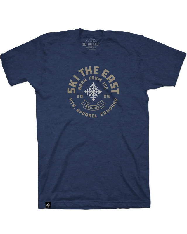 Icon Tee - Navy Mesh Fabric Canvas Fabric Denim Fabric