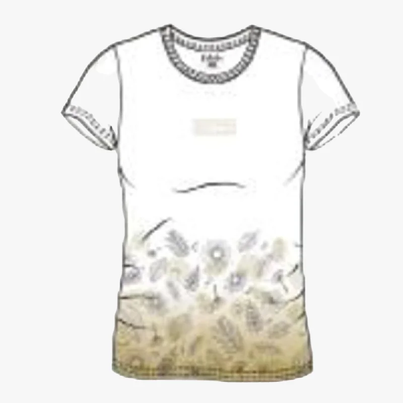 Kakiebos Womens Classic Fit Short Sleeve Tee White Dusty Gold Zippered Front Buttoned Front Snap Front Kakiebos Womens Classic Fit Short Sleeve Tee White Dusty Gold Zippered Front Buttoned Front Snap Front