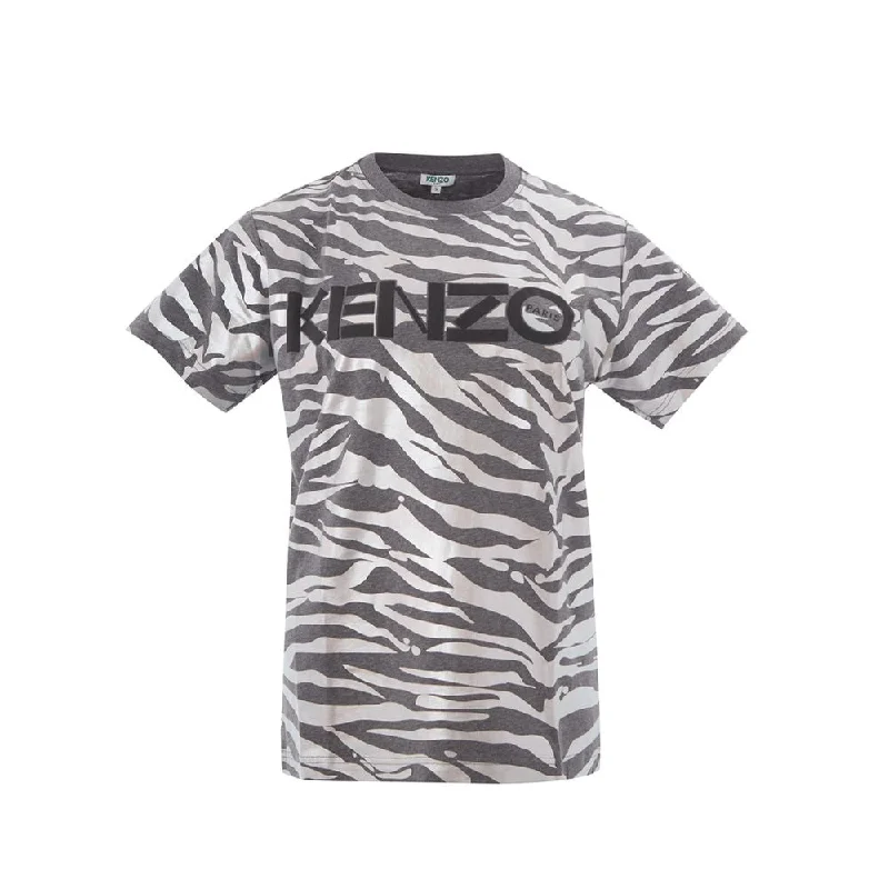 Kenzo Multicolor Cotton Tops & T-Shirt Chenille Fabric Brocade Fabric Lace Fabric