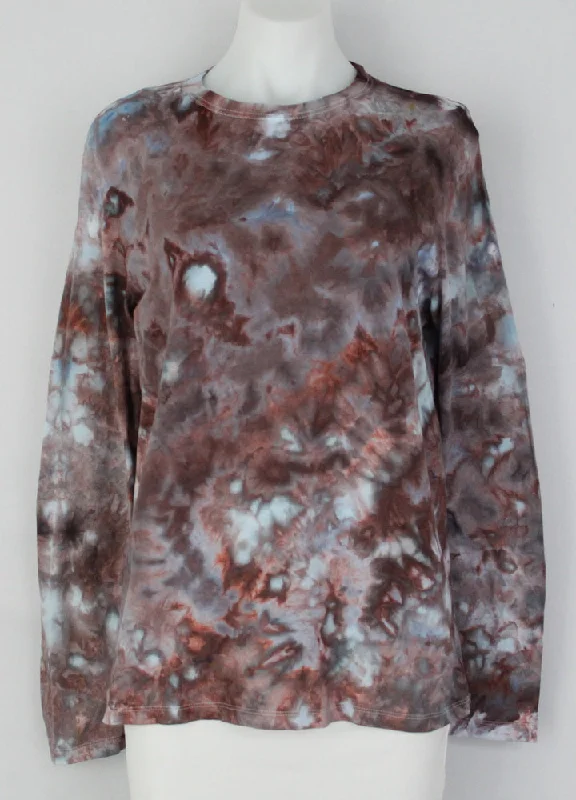 Ladies Long sleeve T shirt - size Large - Water's Reflection crinkle Rayon Fabric Velvet Fabric Corduroy Fabric Ladies Long sleeve T shirt - size Large - Water's Reflection crinkle Rayon Fabric Velvet Fabric Corduroy Fabric