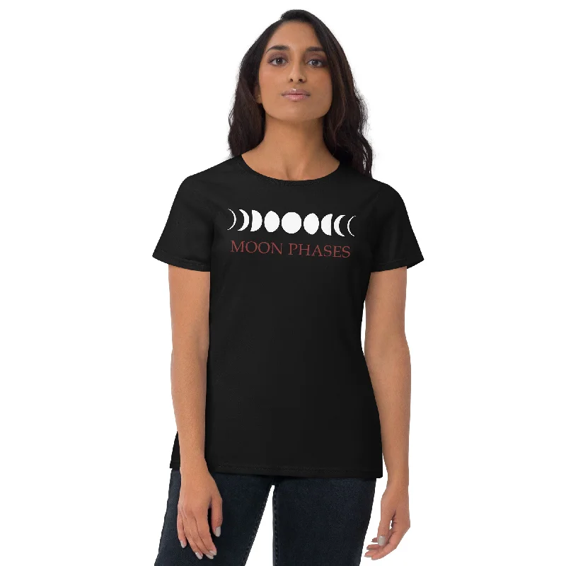 Lunar Moon Phases Waxing Waning Full Moon Women's Short Sleeve Babydoll T-shirt Faux Fur Fabric Real Fur Fabric Shearling Fabric Lunar Moon Phases Waxing Waning Full Moon Women's Short Sleeve Babydoll T-shirt Faux Fur Fabric Real Fur Fabric Shearling Fabric