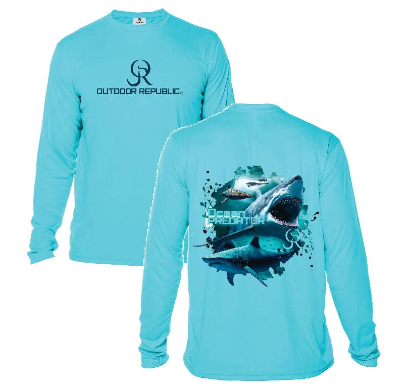 Ocean Predator UPF 50 Performance Shirt  (3 Color Options) Anti-Pilling Machine Wash Handmade