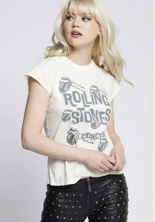 Recycled Karma The Rolling Stones In Concert Baby Tee Chenille Blend Fleece Blend Nylon Blend Recycled Karma The Rolling Stones In Concert Baby Tee Chenille Blend Fleece Blend Nylon Blend