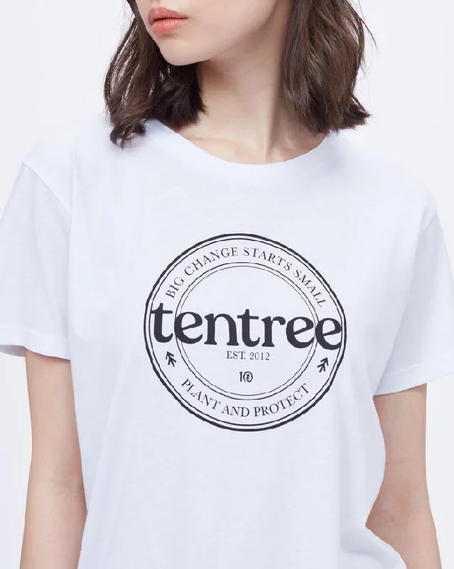 Ten Tree W Crest Tee Embroidered Appliqued Beaded