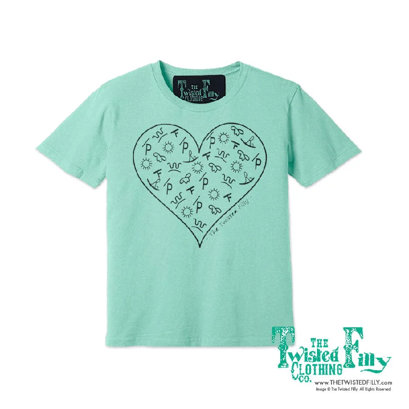 The Branded Heart - S/S Womens Adult Tee - Assorted Colors Lace Blend Ribbed Blend Corduroy Blend The Branded Heart - S/S Womens Adult Tee - Assorted Colors Lace Blend Ribbed Blend Corduroy Blend