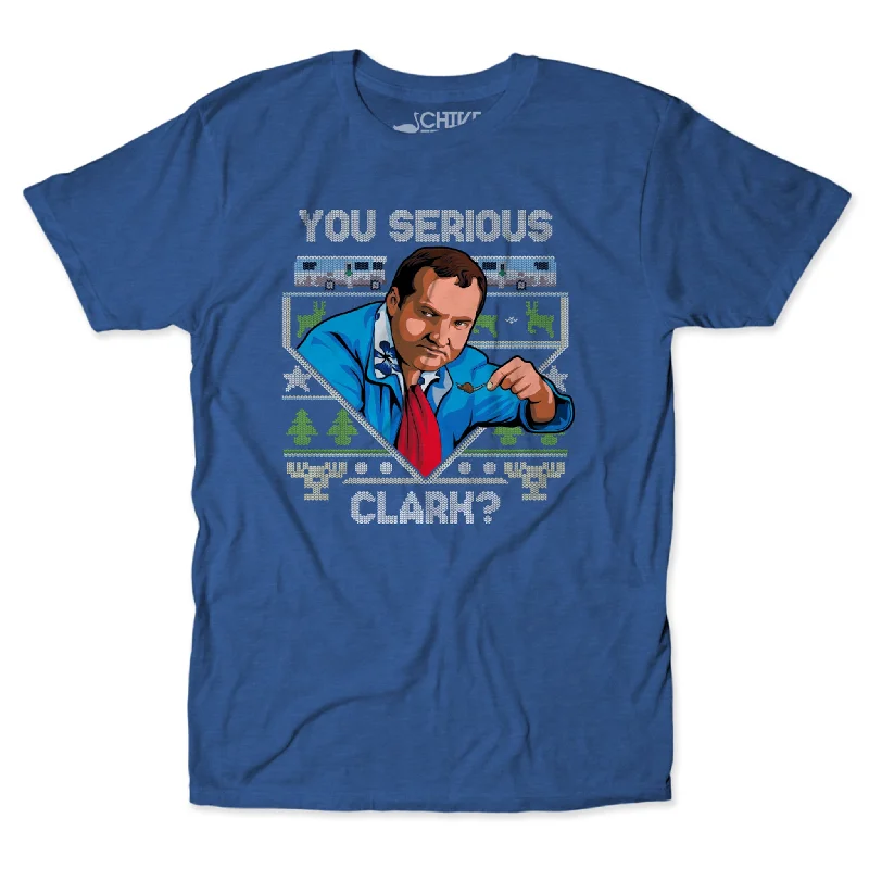 You Serious Clark? Tee Hooded Caped Shawl Collar